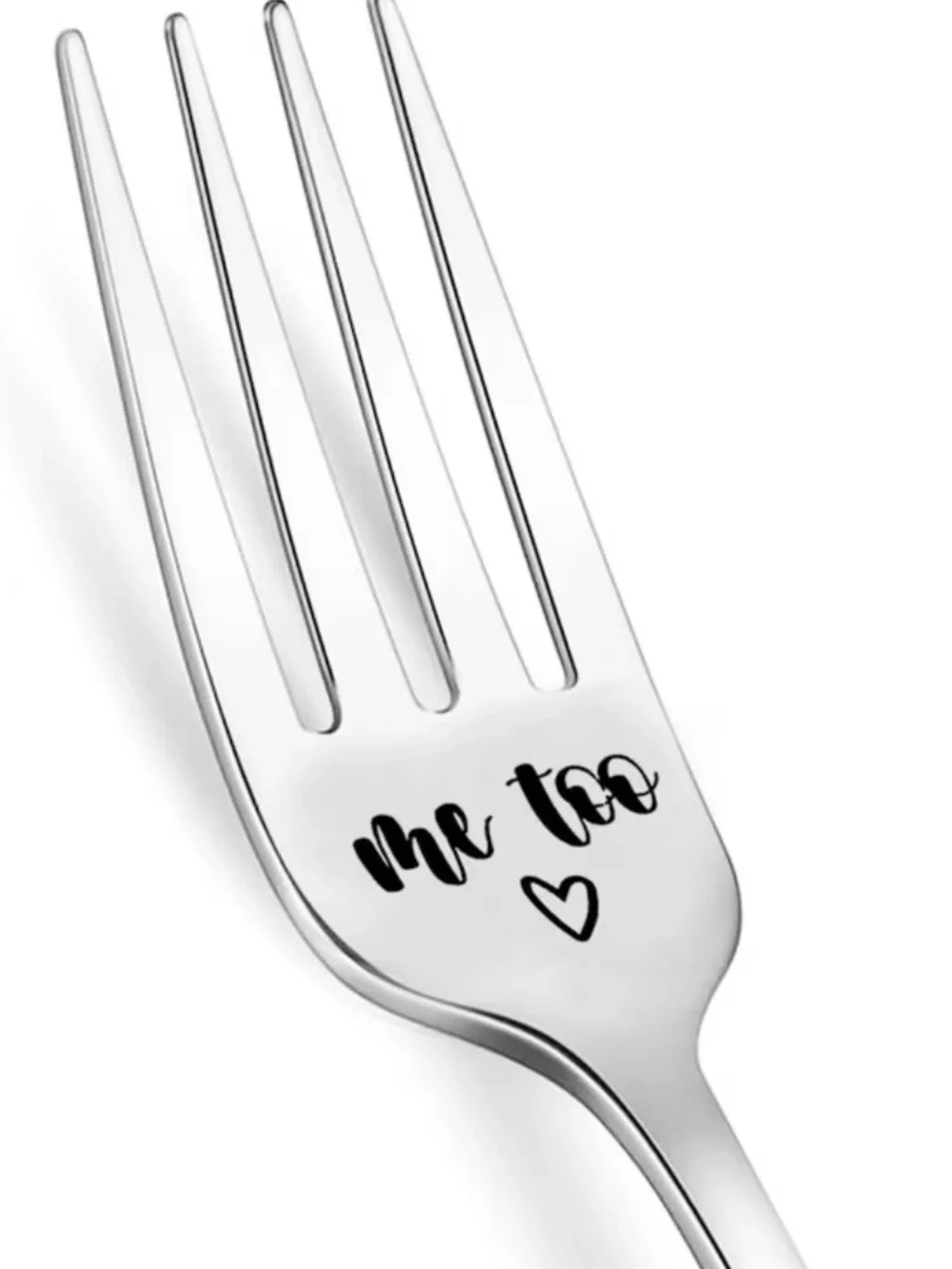 Me Too Stainless Steel Dessert Fork - Silver